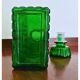 Midcentury Green Empoli Bottle with stopper
