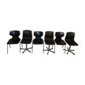 Lot of six vintage chairs Pagholz-Flàtotto