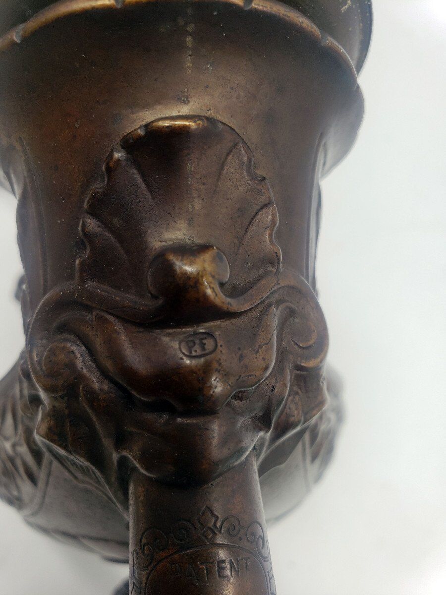 19th century desk lamp from Wild & Wessel Germany 1890