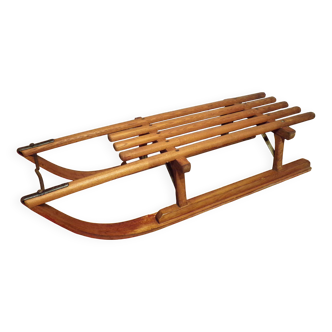 Ancienne luge en bois L=102cm