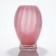 Small twisted pink opaline glass vase, Venetian Murano/Empoli vintage.