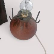 Lampe brutaliste en métal et céramique - Accolay