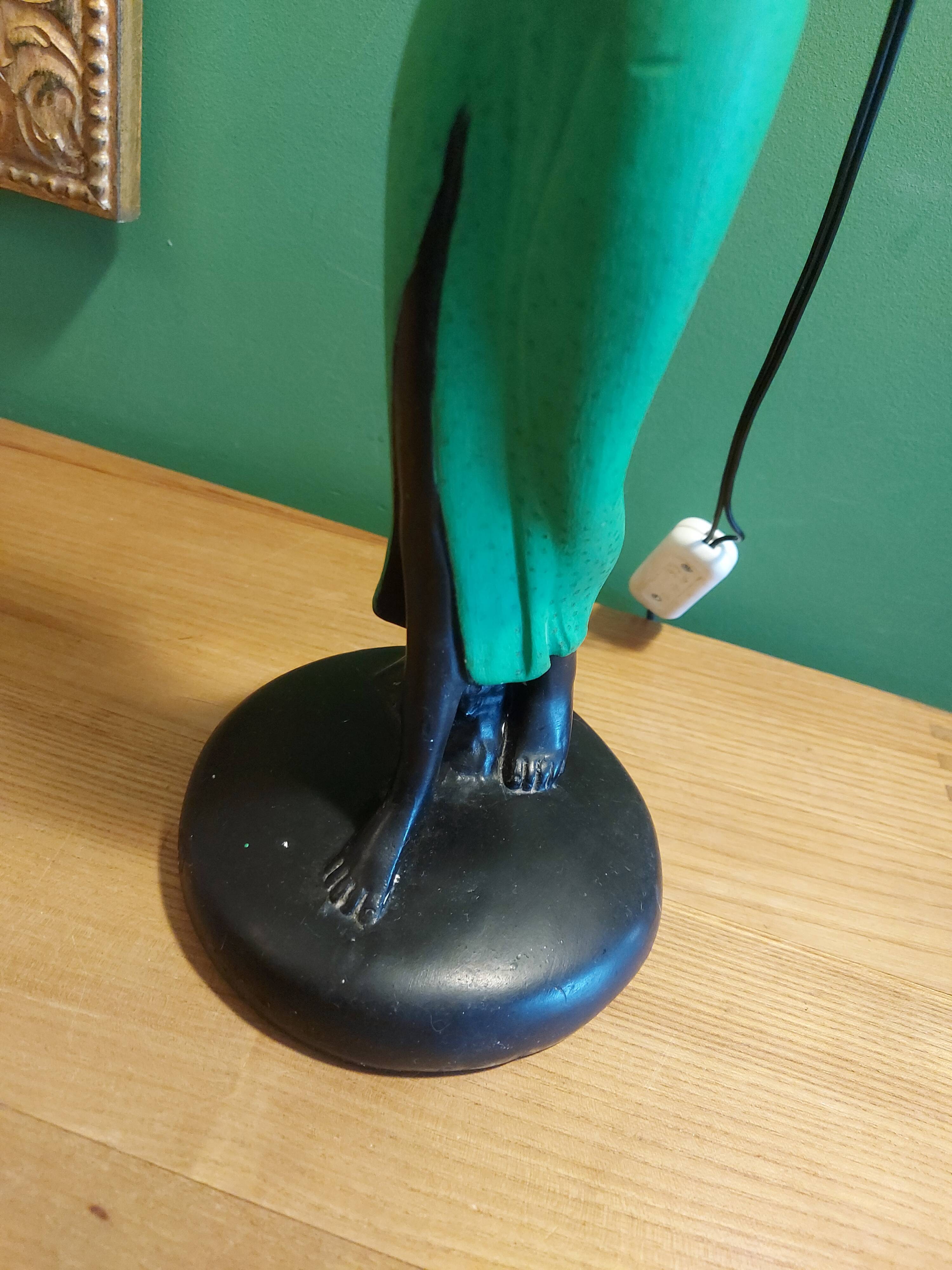 Pied de lampe africaine vintage 50's