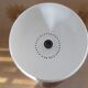 Vintage pendant lamp in white lacquered metal 80s