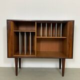 Danish Tambour Door Cabinet by Kai Kristiansen in Palisander 1960s