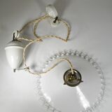 "RISE AND LOWER" SUSPENSION in OPALINE from the 1940s