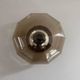 Flush-mounted brown glass fixture and metal base by N Leuchten, 1960s, Germany.