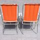 Paire de chaises pliantes vintage