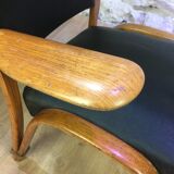 Pair of Bow Wood armchairs 1950s