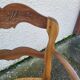 Provencal straw armchair in walnut