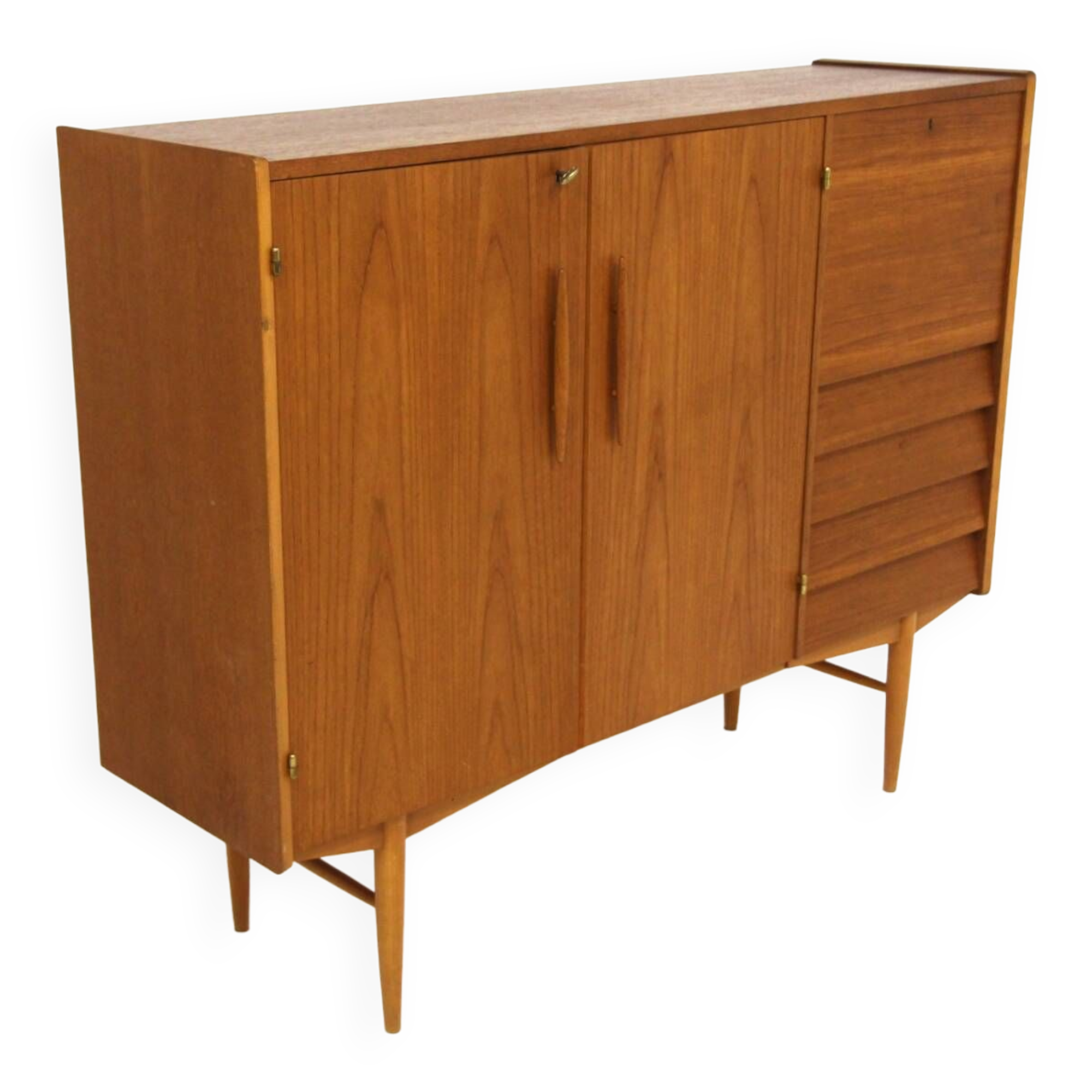 Scandinavian teak sideboard, hugo troeds bjärnum, sweden, 1960