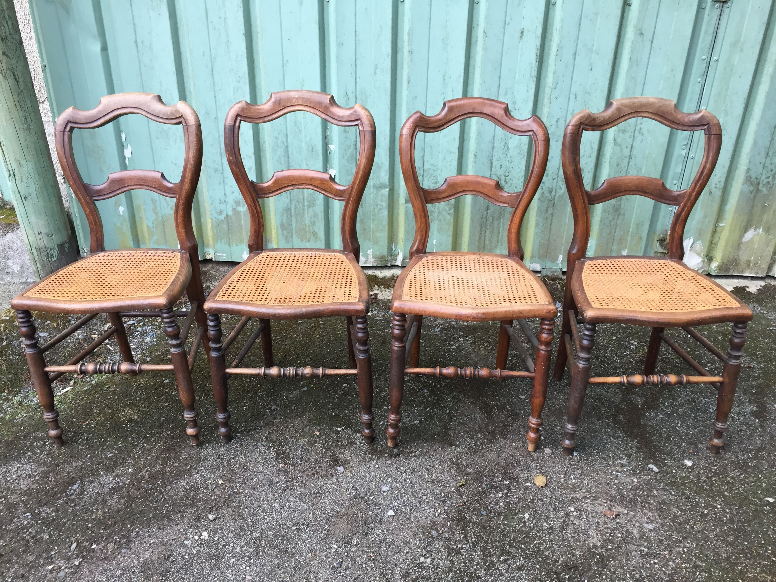 Louis Philippe style beech chairs
