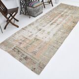 4x11 Long Wide Soft Beige Vintage Runner Rug, 116x334Cm FREE SHIPPING