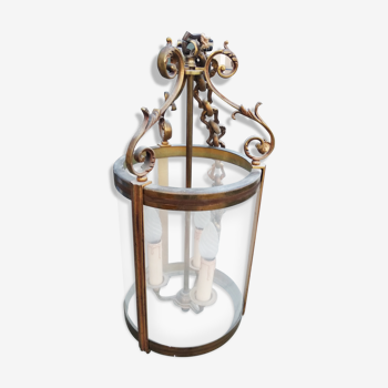 Bronze gold brass lantern style Louis XVI