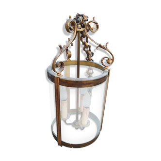 Bronze gold brass lantern style Louis XVI