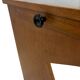 Art Deco desk, minimalist design in oak, unique 40s design, Netherlands.