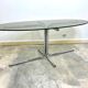 Vintage seventies coffee table in glass and stainless steel