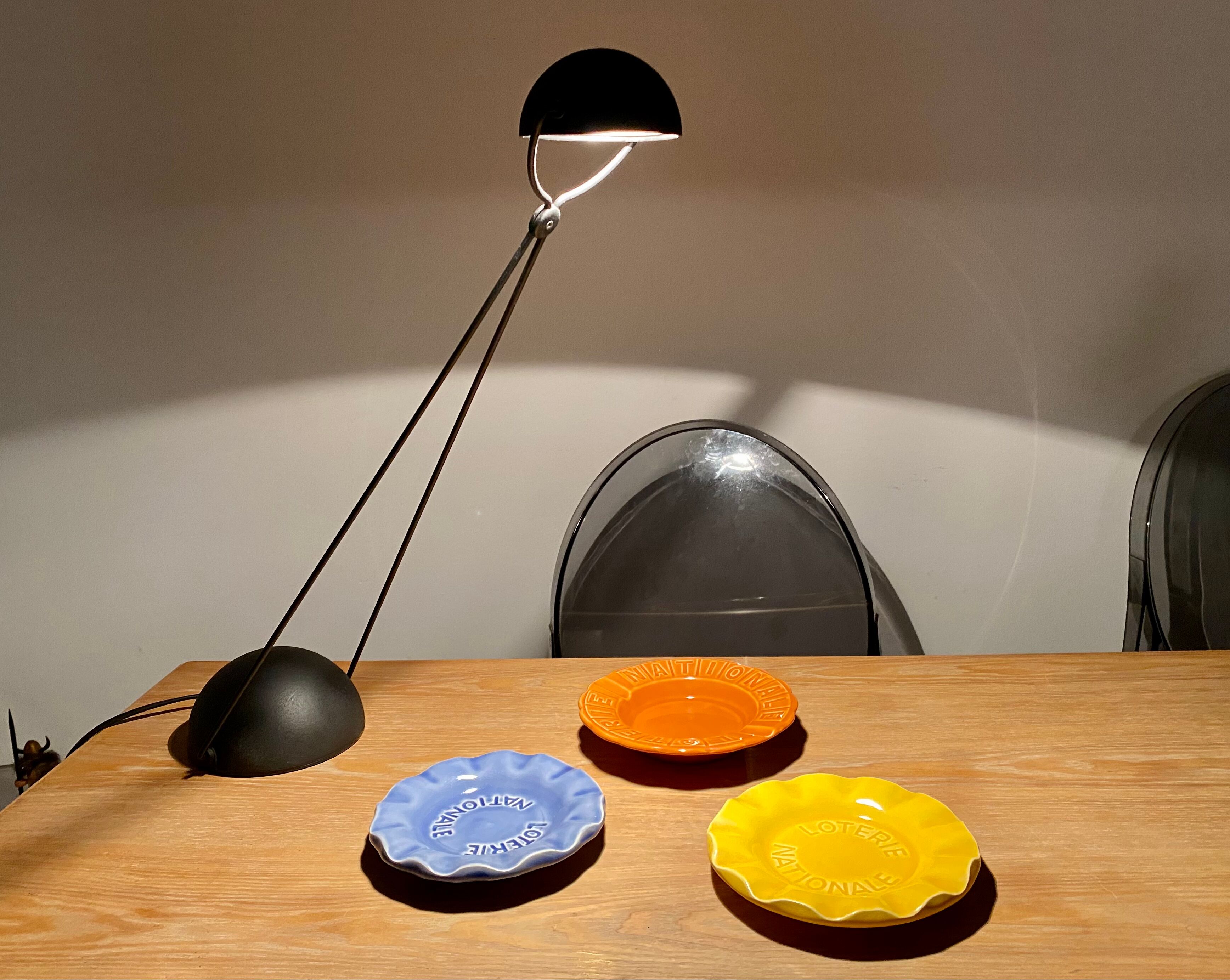 Empty cup ceramic pocket St Clément yellow National Lottery vintage 60s