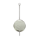 Xavier Feal brushed steel round mirror, 1970s