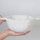 Gabriella – Bol en marbre blanc naturel avec poignées | L 32 cm L 20 cm H 10 cm