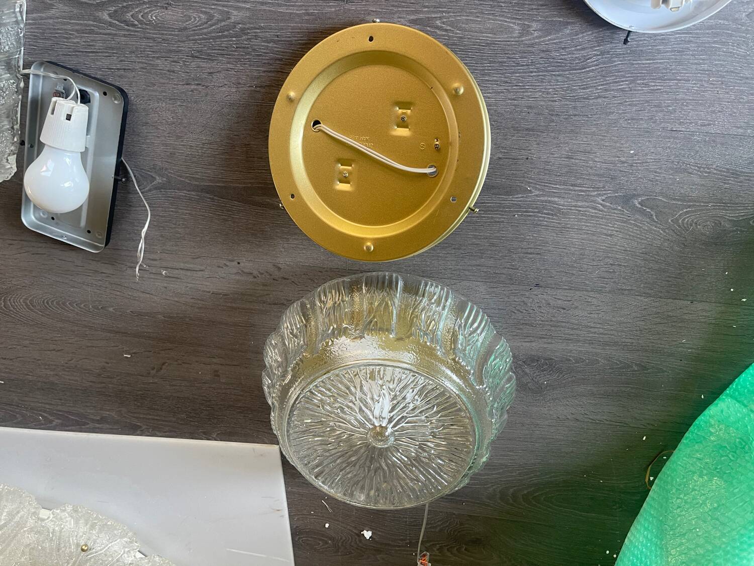 Murano Glass Flushmounts Set of 2 1970’s