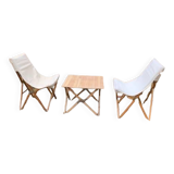Ensemble 2 fauteuils pliants et une table pique-nique pliante