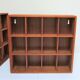 Two wall shelves with solid wood compartments design 80s