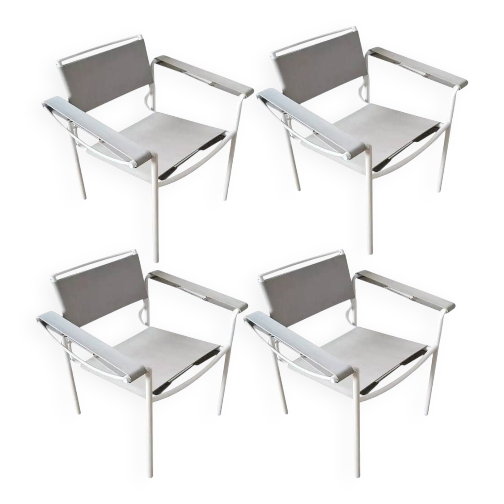 Lot de 4 fauteuils 109 Giandomenico Belotti pour Alias