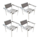 Lot de 4 fauteuils 109 Giandomenico Belotti pour Alias