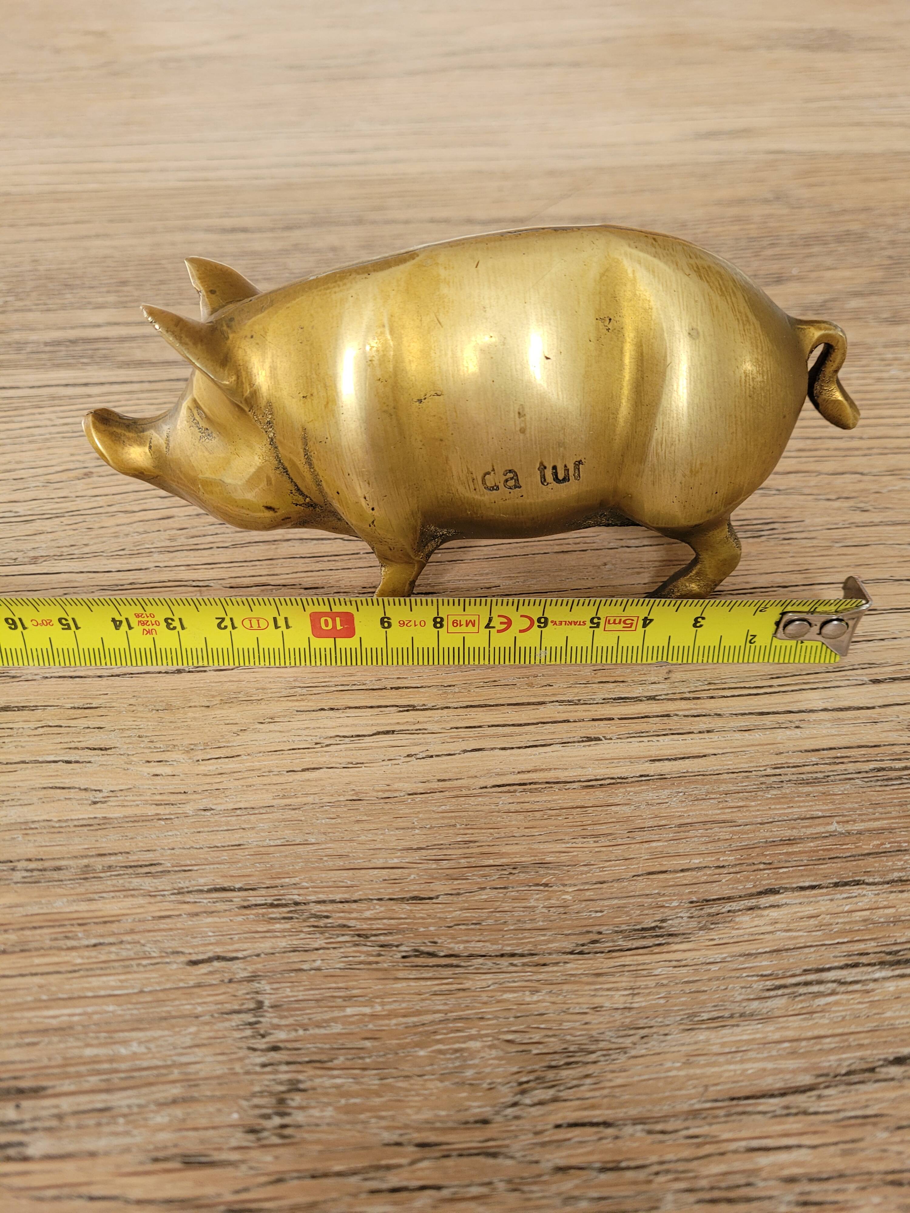 Antique brass/copper pig, from the 1950s.