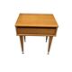 Oak and rattan bedside table