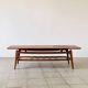 Teak coffee table by Louis Van Teeffelen with tile inlay.