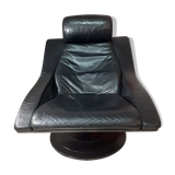 Swivel leather chair