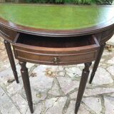 Wooden half moon console