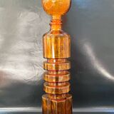 Amber carafe from Empoli from the 1960s - Quatrefoil