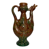 Large pitcher pourer broc in zoomorphic ceramic