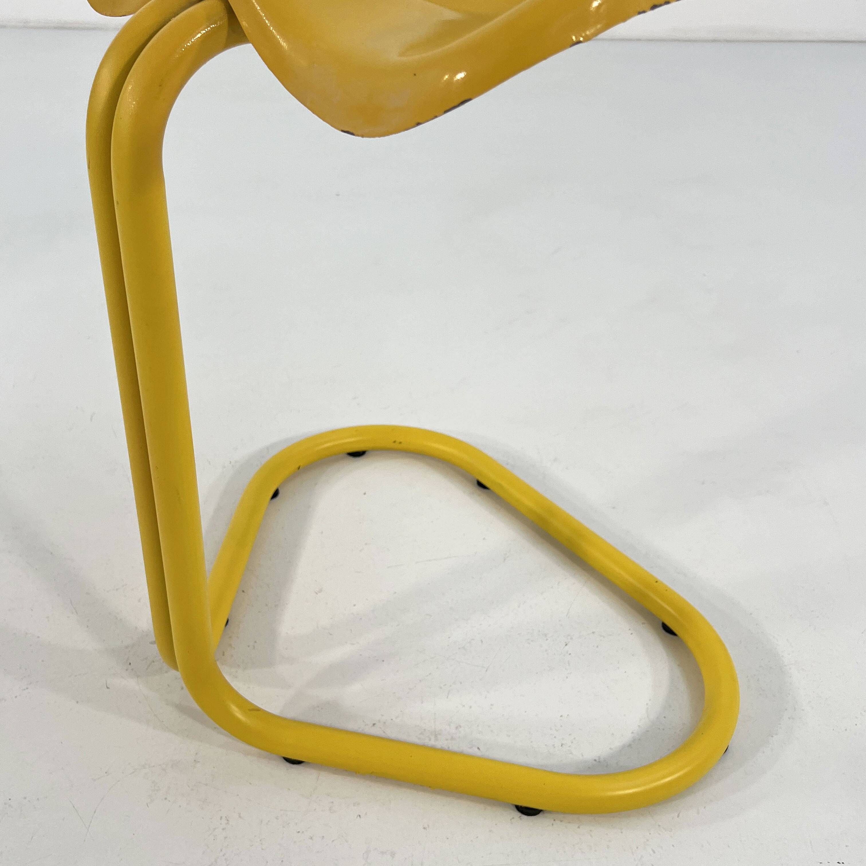 Yellow Tractor Stool by Rodney Kinsman for Bieffeplast, 1970