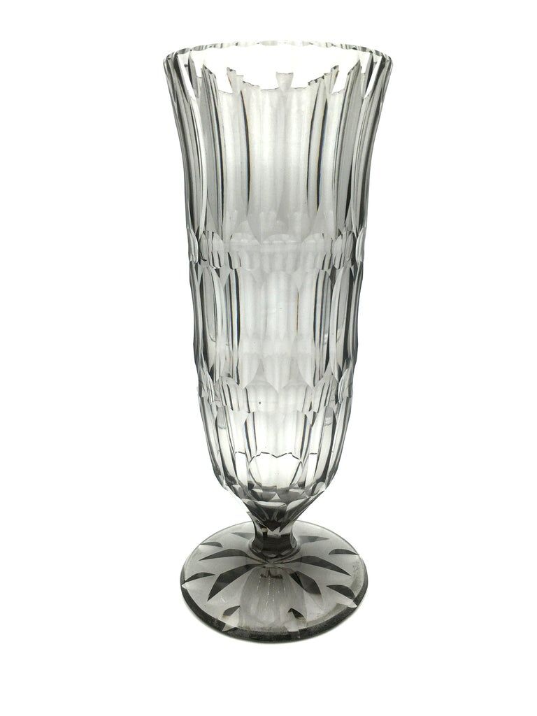 Vase, crystal of Saint Lambert, grey