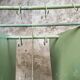 Porte-manteau industriel, porte-robe XXL vert