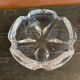 Vintage DAUM Crystal Petal Shaped Ashtray Pocket Video #D8