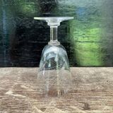 Chiseled crystal wine glasses