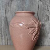Vase craquelé rose