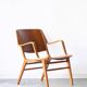 Vintage Danish armchair AX by Peter Hvidt, edition Fritz Hansen, 1950.