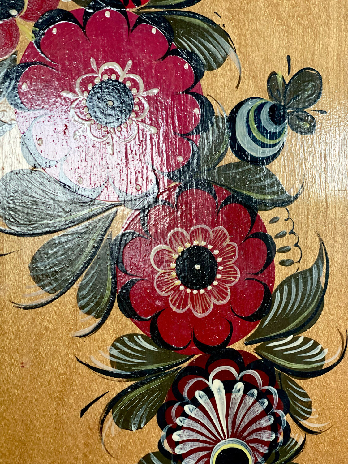 Vintage wood painting