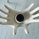 White ceramic hand lamp