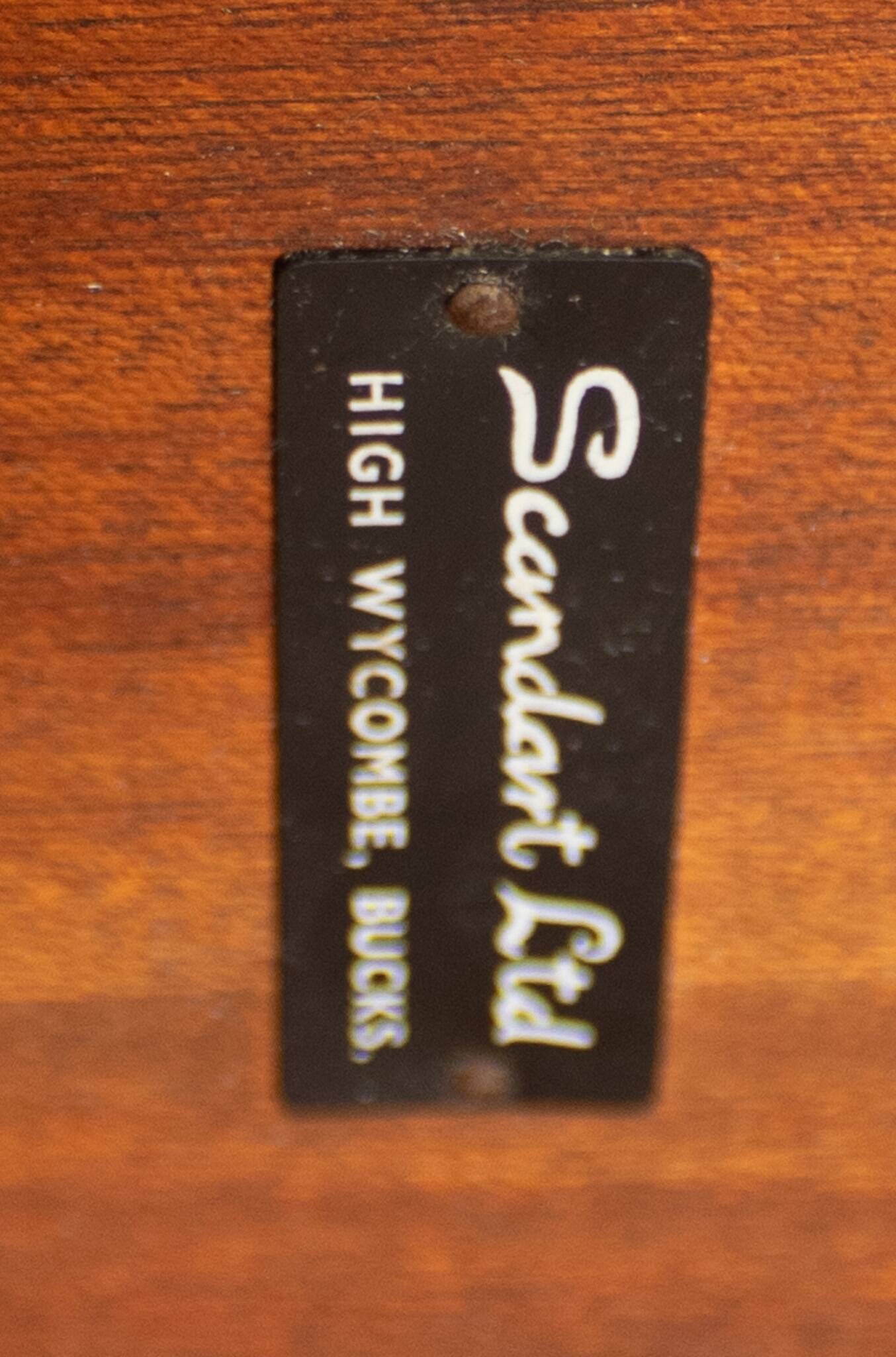 Retro teak 1960s scnadart mid century coffee table