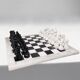 Vintage 1970s Italian Volterra Alabaster Chess Set – Handmade, Excellent Co