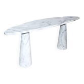 Console Eros en marbre de Carrare blanc par Angelo Mangiarotti pour Skipper, années 1970