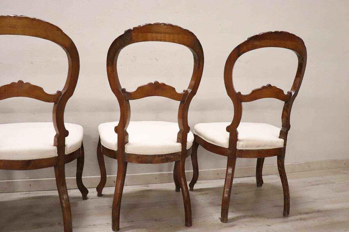 19th Century Walnut Dining Chairs