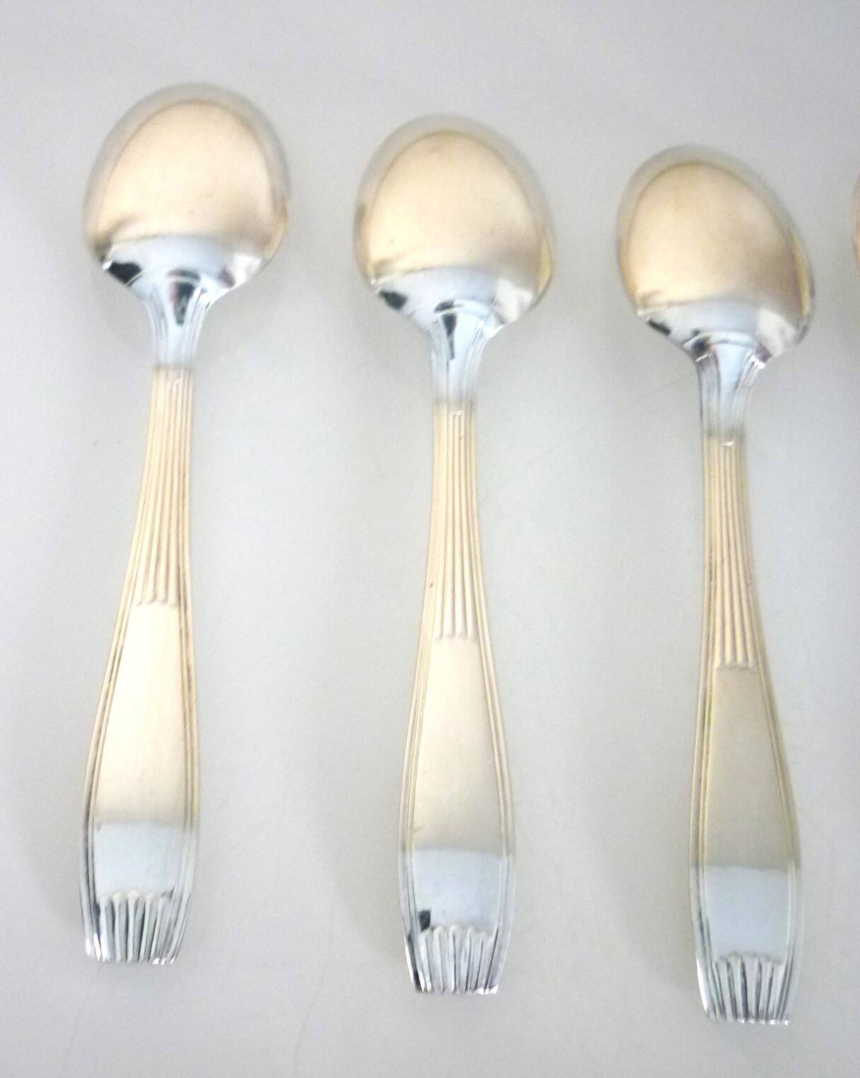 Set of 12 teaspoons, Christofle, Alfenide, silver plated, very good condition